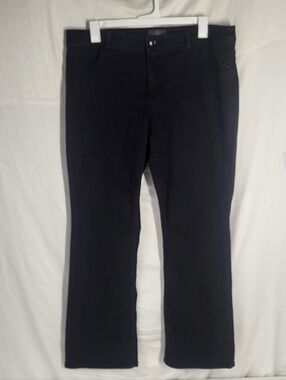 Chico's So Slimming Mid-Rise Straight Leg Black Denim Jeans Size 16 Chico's 3